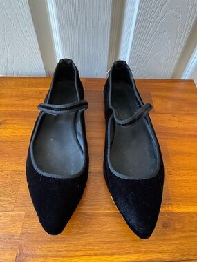 Gia Couture Velour Ballerina Flats